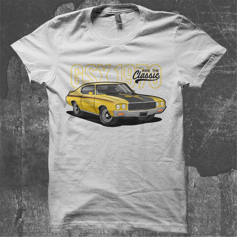 Ride The Classic Car – Yellow Muscle Car