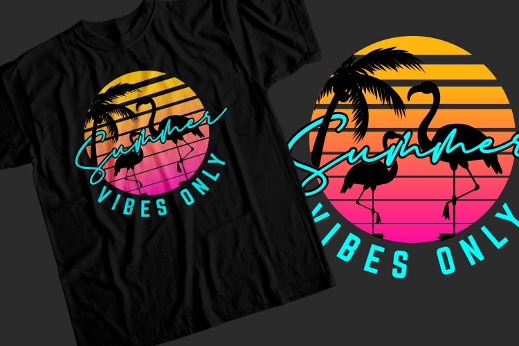 30 Summer Surfing T-Shirt Design Bundle