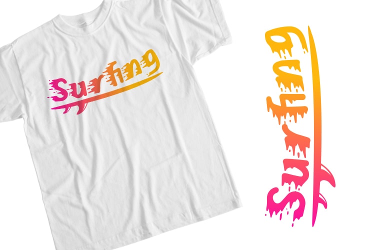 30 Summer Surfing T-Shirt Design Bundle