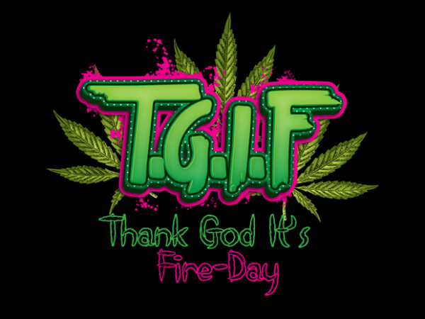 Thank god weed t shirt designs for sale