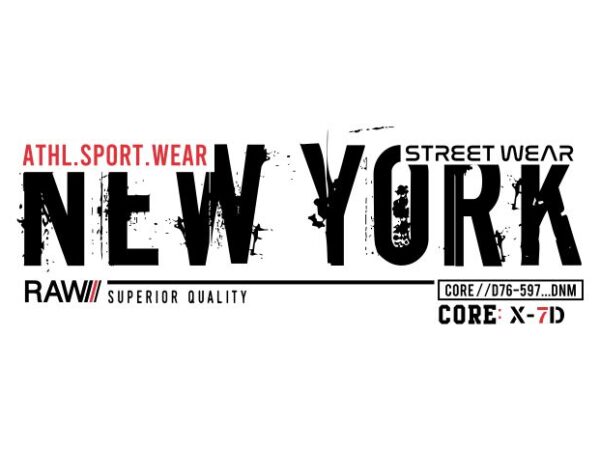 New york city urban t shirt design graphic, vector, illustration lettering typography