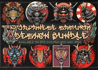 10 JAPANESE SAMURAI DESIGN BUNDLE