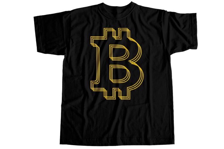 54 bitcoin, 54 bitcoin digital currency T-Shirt Design Bundle