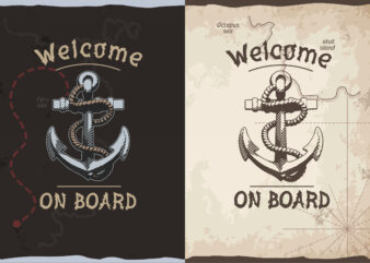 Welcome on board tshirt design