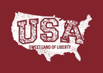 USA t shirt vector graphic