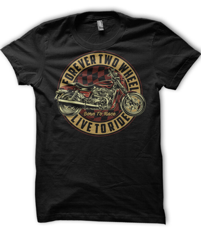 t-shirt vector Bikers, Rockabilly, Vintage Race Bundle vol 3