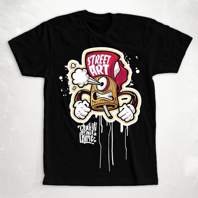 t-shirt vector GRAFFITI PACKAGE
