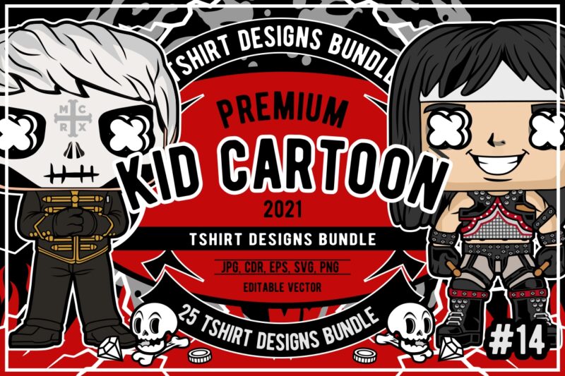 25 kid cartoon tshirt designs bundle #14