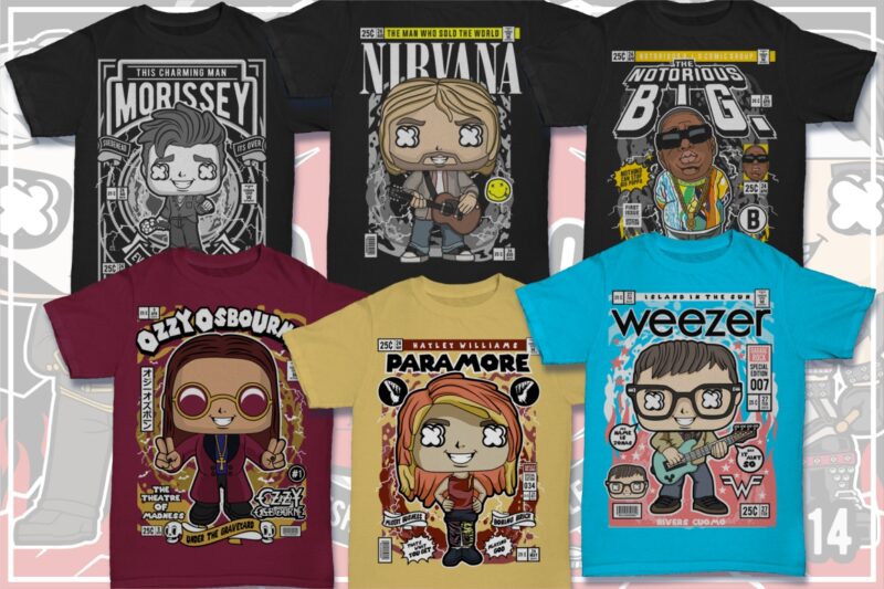 25 kid cartoon tshirt designs bundle #14