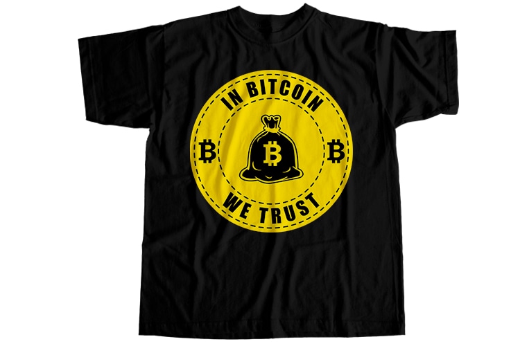 54 bitcoin, 54 bitcoin digital currency T-Shirt Design Bundle