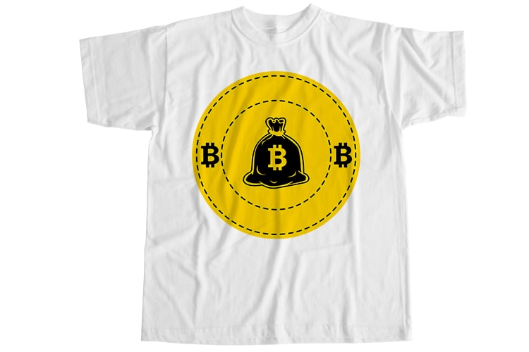 54 bitcoin, 54 bitcoin digital currency T-Shirt Design Bundle