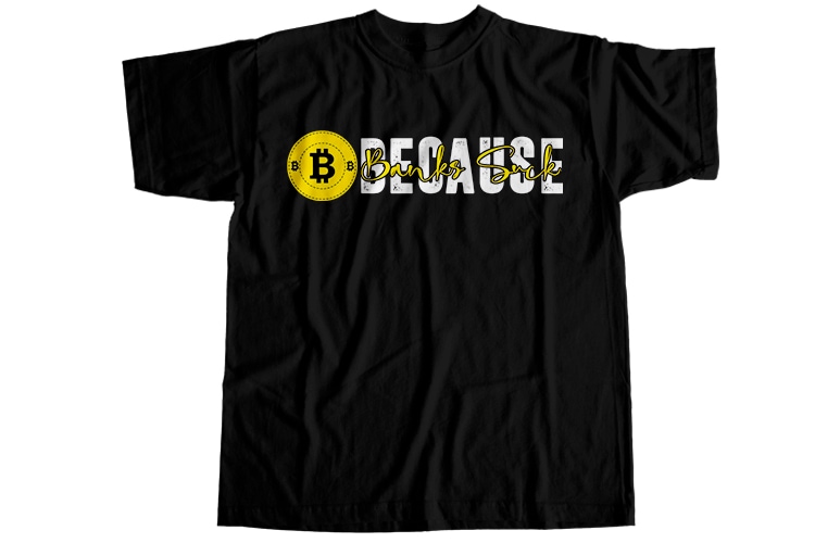 54 bitcoin, 54 bitcoin digital currency T-Shirt Design Bundle