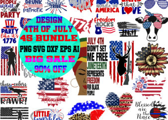 4th Of July SVG 45 Bundle, 4th Of July bundle, Bundle 4th Of July, 4th Of July bundles, 4th Of July SVG, Fourth of July
