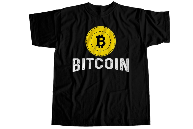 54 bitcoin, 54 bitcoin digital currency T-Shirt Design Bundle