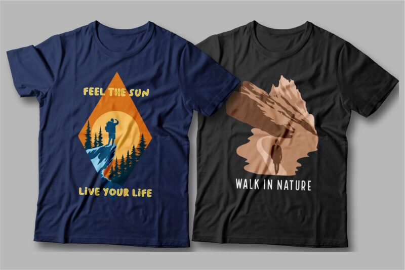 Camping t shirt designs bundle, Camping slogan t shirt design, Adventure t shirt design, Campfire t shirt design, Hiking t shirt design, t shirt designs for POD, Backpack t shirt, Vector t shirt design, t shirt design for camping, summer t shirt design