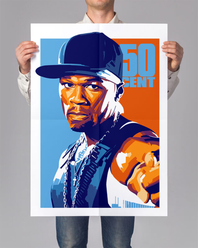 Art Poster rapper america pop art