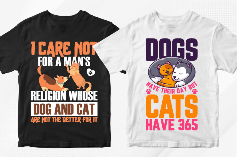 t-shirt vector Dog T-shirt Designs Bundle - 50 Editable Dog Vector T shirt Designs Bundle