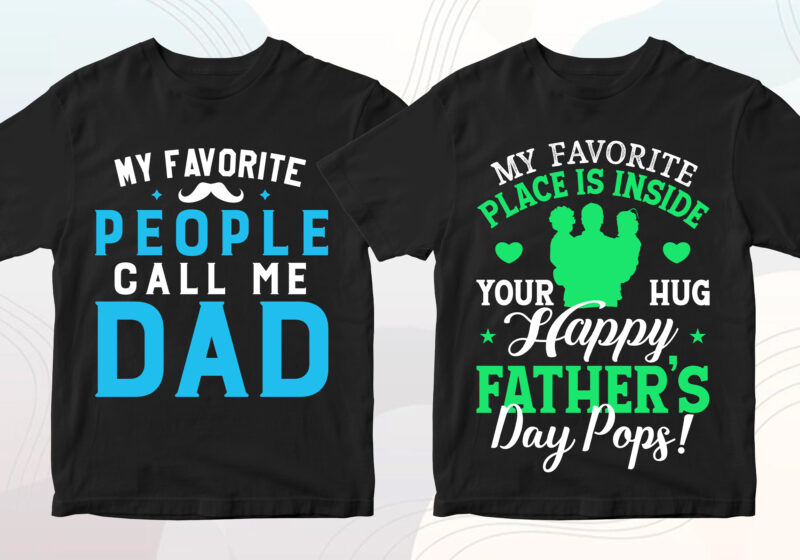 Master Bundle 100 Father's Day Editable T shirt Designs for Dad, Daddy ...