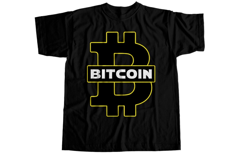 54 bitcoin, 54 bitcoin digital currency T-Shirt Design Bundle