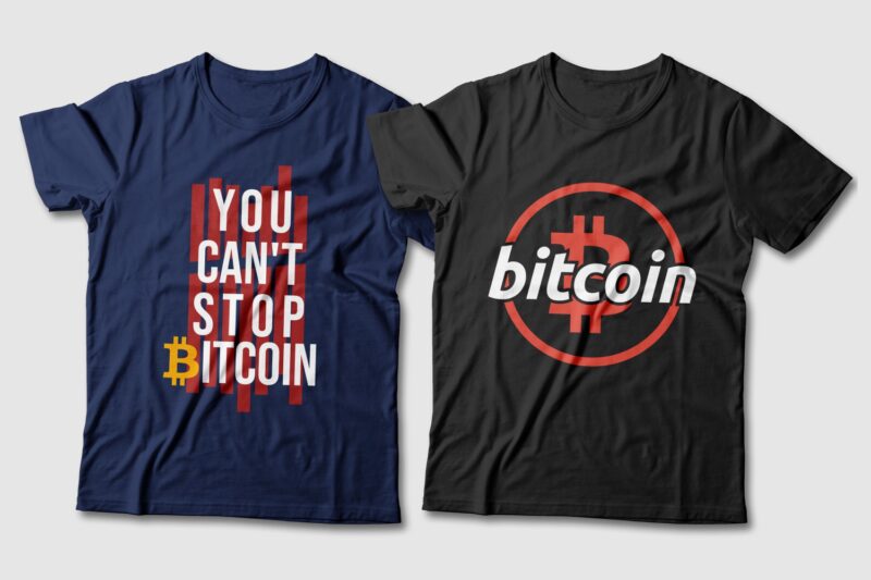 Bitcoin t-shirt designs. Bitcoin slogans. Investor t-shirt design. Bitcoin new currency t shirt design. Bitcoin t shirt design bundle pack collection. Finance innovation t shirt