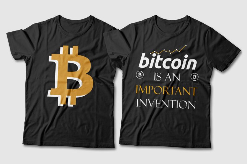 Bitcoin t-shirt designs. Bitcoin slogans. Investor t-shirt design. Bitcoin new currency t shirt design. Bitcoin t shirt design bundle pack collection. Finance innovation t shirt