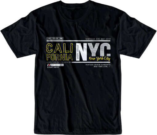 california new york city urban t shirt design graphic, vector, illustration lettering typography