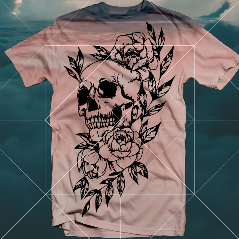 Skull SVG 9 Bundle, Bundle Skull, Skull Bundle, Skull Svg, Sugar Skull Svg, Skull t shirt design