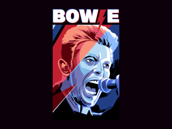 Bowie t shirt template