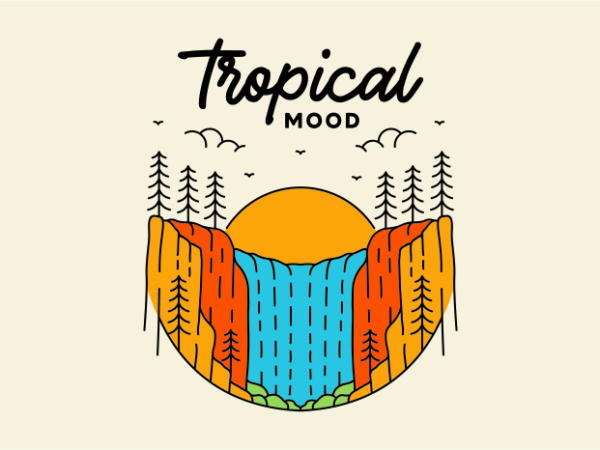 Tropical mood 1 t shirt designs for sale Tropical mood 1 t shirt designs for sale