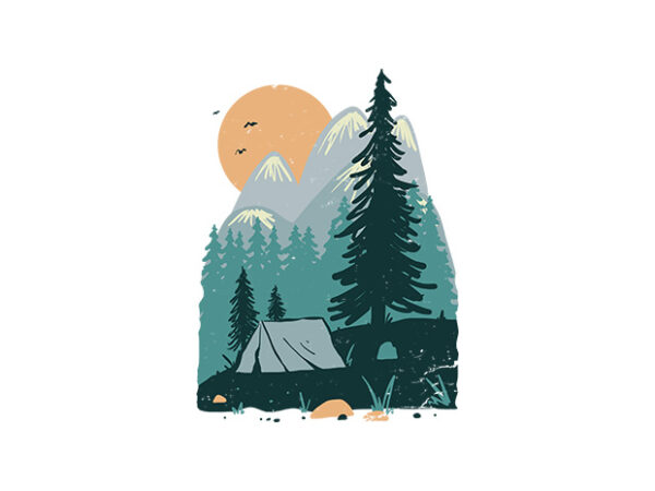 Back to nature t shirt template
