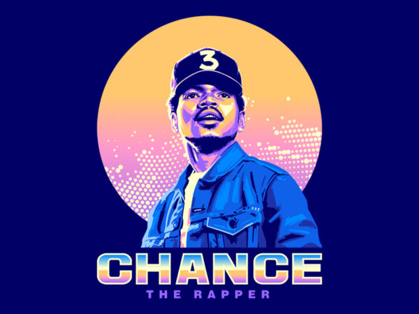 Chance the rapper t shirt vector file