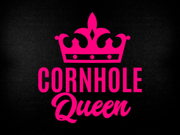 Cornhole queen editable t shirt design