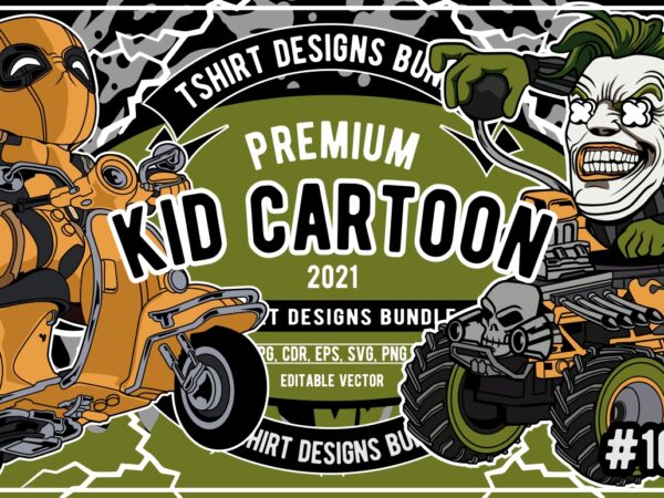 25 kid cartoon tshirt designs bundle #16