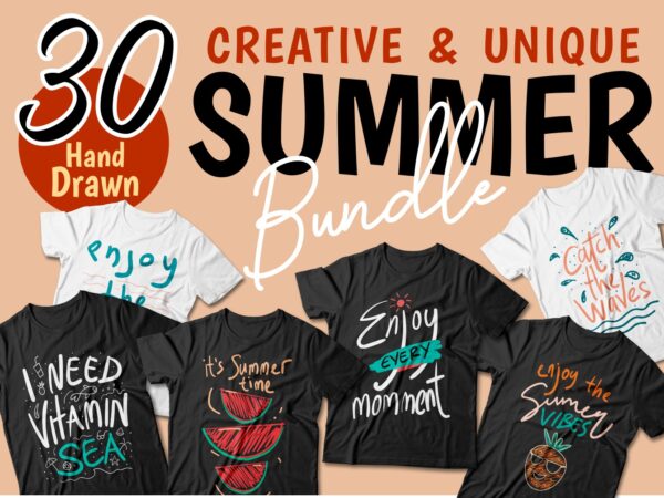 Summer beach graphic t shirt design bundle. funny and creative summer quotes for t-shirt design. summer t shirt. beach t shirt. t shirt design bundle pack collection. summer vector t