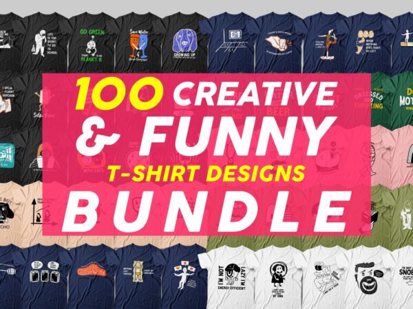 Funny t shirt design bundle, creative quotes t shirt, funny svg bundle, t shirt design slogan, vector