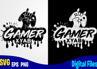 Gamer, Xbox Gamepad, Funny Xbox Gamer design svg eps, png files for cutting machines and print t shirt designs for sale t-shirt design png