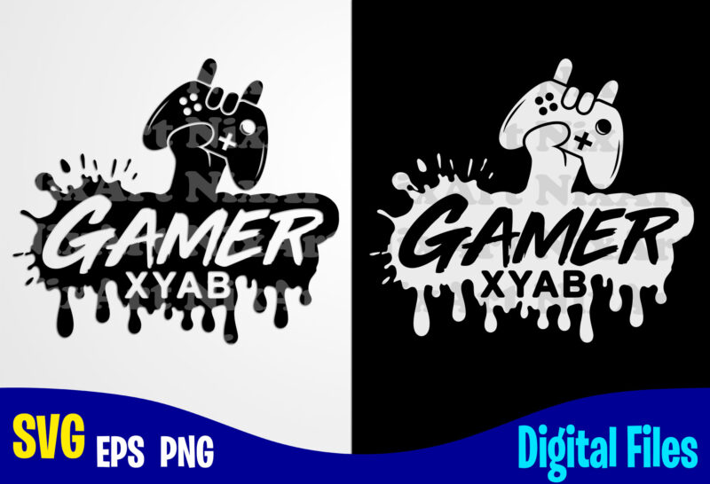 Gamer, Xbox Gamepad, Funny Xbox Gamer design svg eps, png files for cutting machines and print t shirt designs for sale t-shirt design png