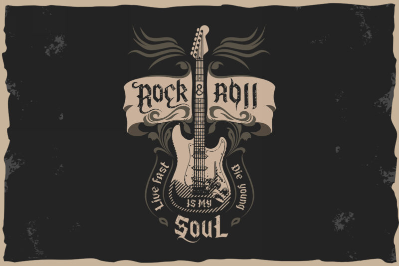 Rock’n Roll T-shirt Design
