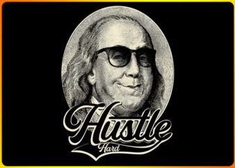 Hustle Hard graphic t shirt
