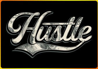 Hustle graphic t shirt