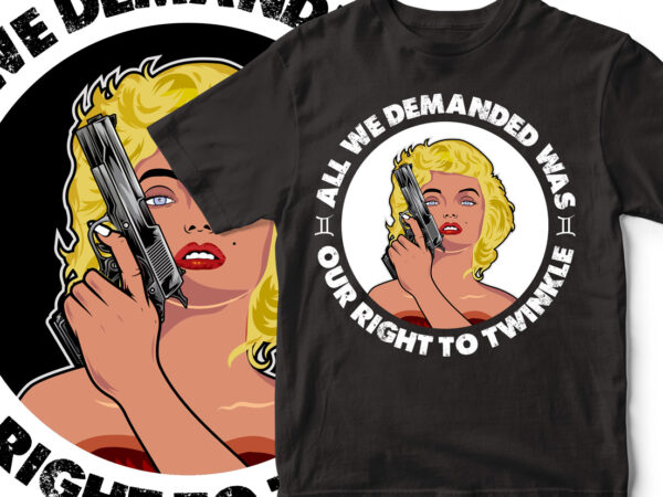 Marilyn monroe portrait vector and quote – vector t-shirt design – gemini marliyn monroe
