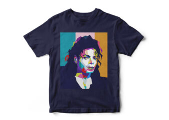 Michael Jackson Portrait T-Shirt Design- King of Pop