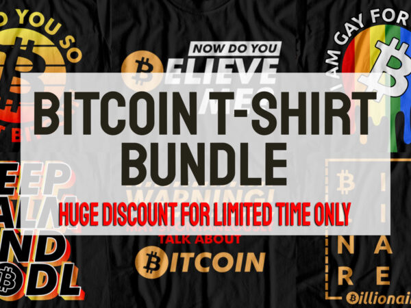 Bitcoin bundle – cryptocurrency t-shirt designs
