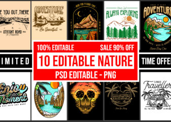 10 editable nature streetwear bundle psd editable - png transparent