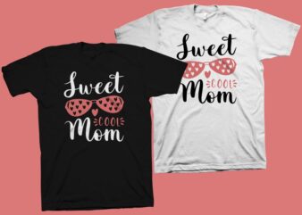 Sweet Cool Mom t shirt design, mommy shirt design, mom t shirt design, mom typography, mom life, mom svg shirt design, mom png shirt design, mother’s day t shirt design