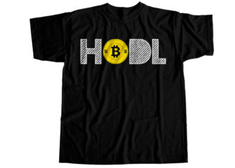 HODL bitcoin T-Shirt Design