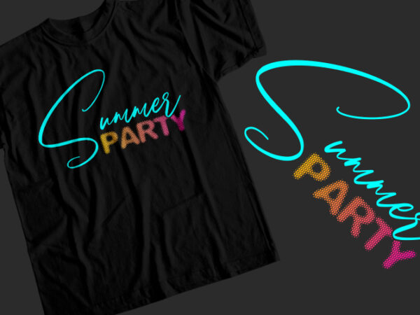 Summer party T-Shirt Design - Buy t-shirt designs