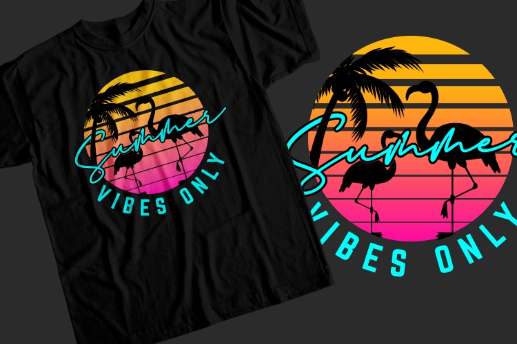 Summer vibes only T-Shirt Design
