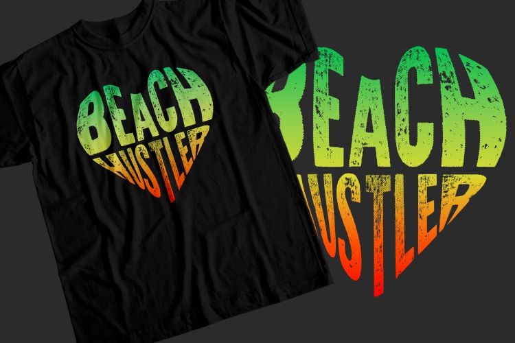 Beach hustler T-Shirt Design
