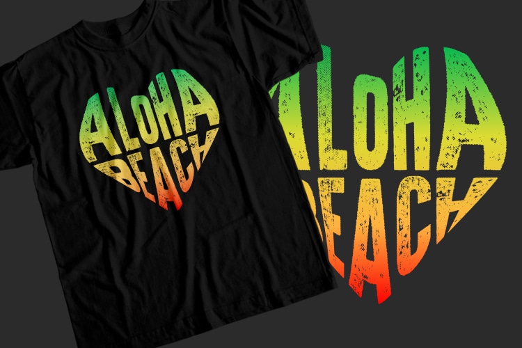 Aloha beach T-Shirt Design